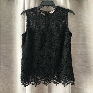 Black Rose Lace Sleeveless Top